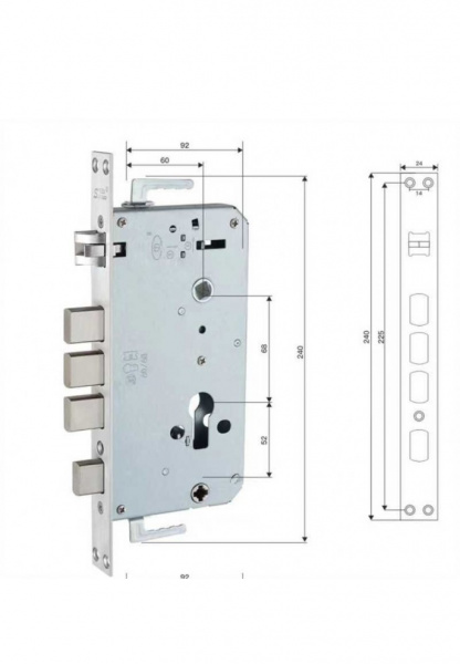 ЭЛЕКТРОННЫЙ ДВЕРНОЙ ЗАМОК MOORGEN X5+ (3-РИГЕЛЬНАЯ S8)